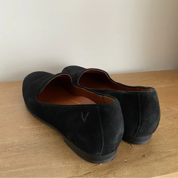 Vionic Willa Black Suede Women's Slip-On Loafers - Picture 4 of 8